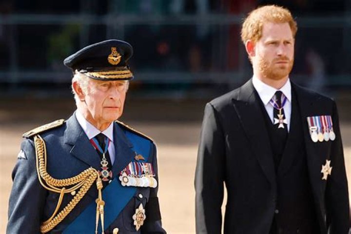 
Prince Harry and Prince William Walk Behind Queen Elizabeth II’s Coffin as It Leaves Buckingham Palace 