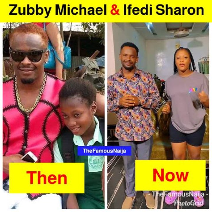 
Reactions as Nollywood Actor, Zubby Michael Meets Pete Edochie 
