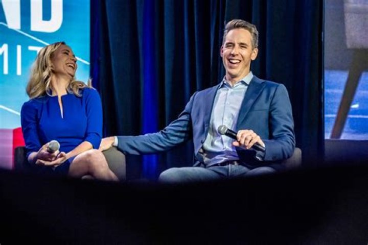 Republican Senator Josh Hawley Kissing His Wife Erin Morrow Hawley