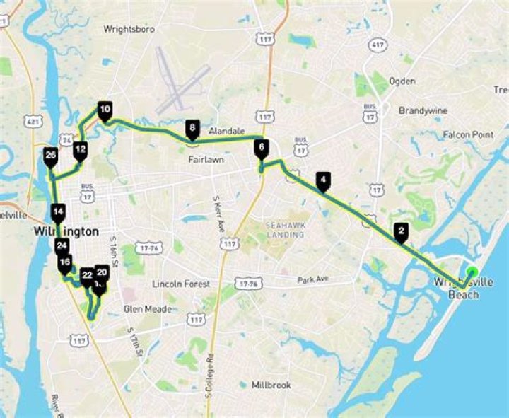 
Wilmington Marathon route, race timings, road closures, traffic delays etc 