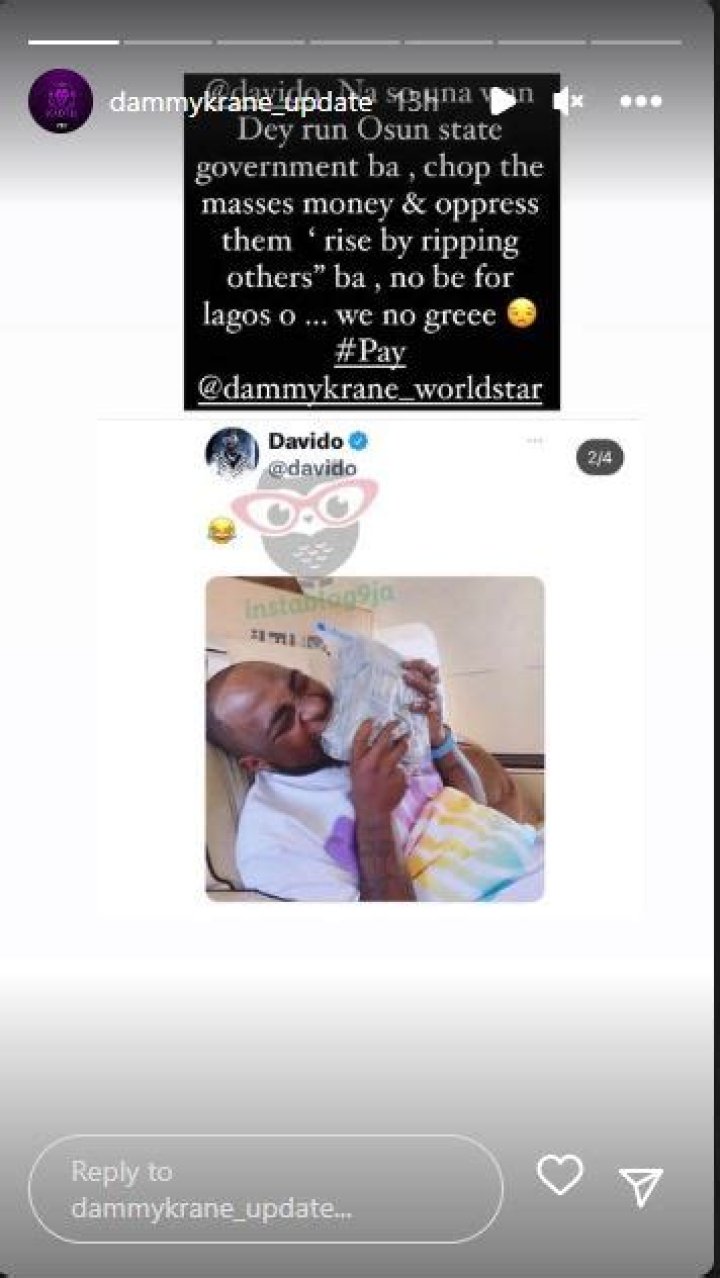 
“You Rise By Ripping Others” – Dammy Krane Fumes As He Continues To Drag Davido Over Unpaid Debt 